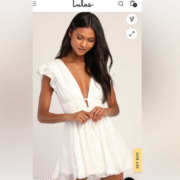 Lulus Dresses & Skirts - All About The Flowers White Burnout Floral Ruffled Romper